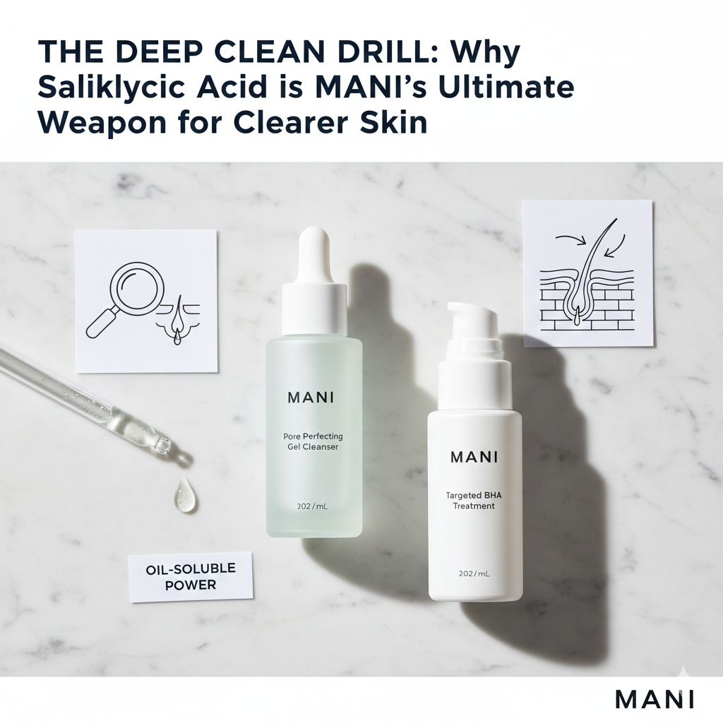 The Deep Clean Drill: Why Salicylic Acid is MANI’s Ultimate Weapon for Clearer Skin
