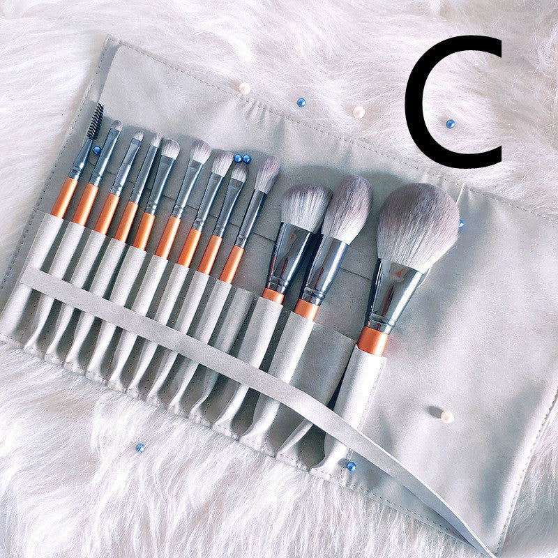 12 Makeup Brushes Loose Powder Eyeshadow Contouring Brush Set