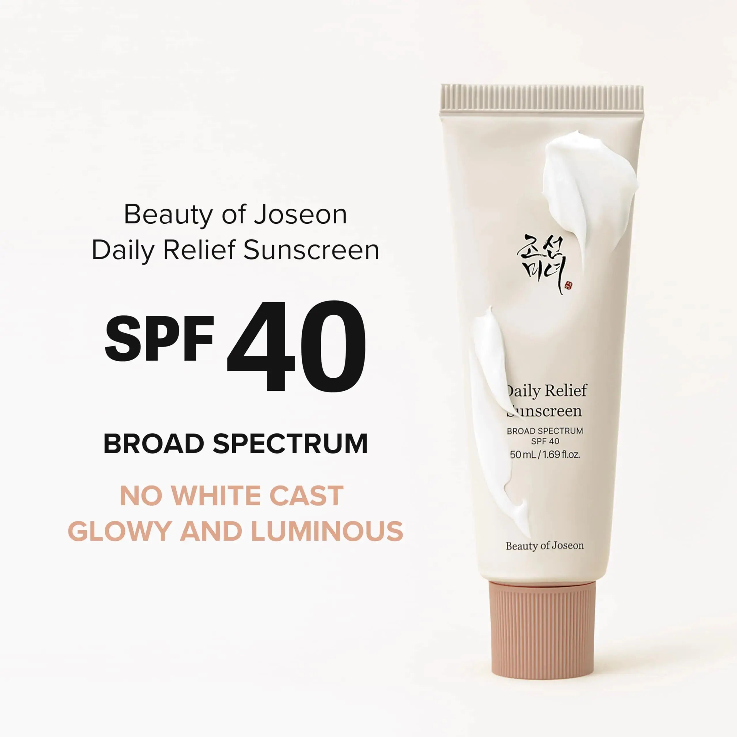 Beauty of Joseon Daily Relief Sunscreen for face - Sun moisturizing with Broad Spectrum SPF 40