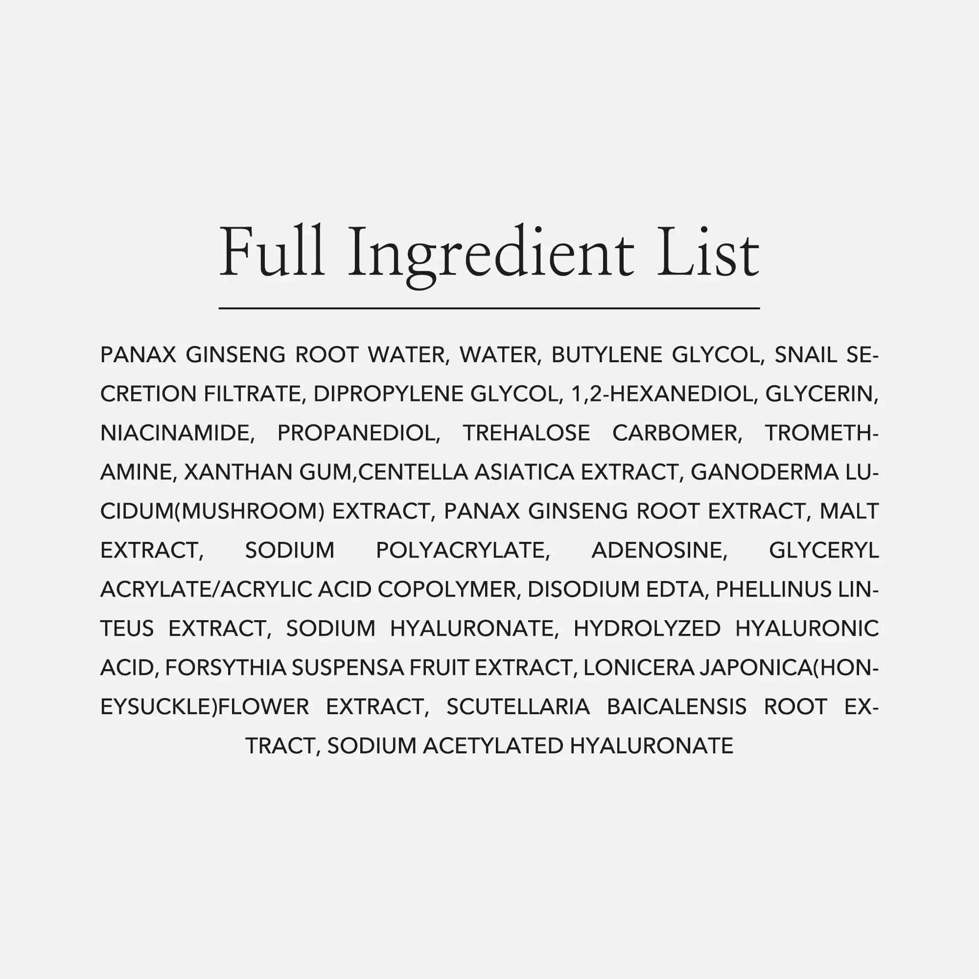 Beauty of Joseon Revive Snail Mucin Ginseng Serum -  Hydrating Peptide Facial Moisturizer