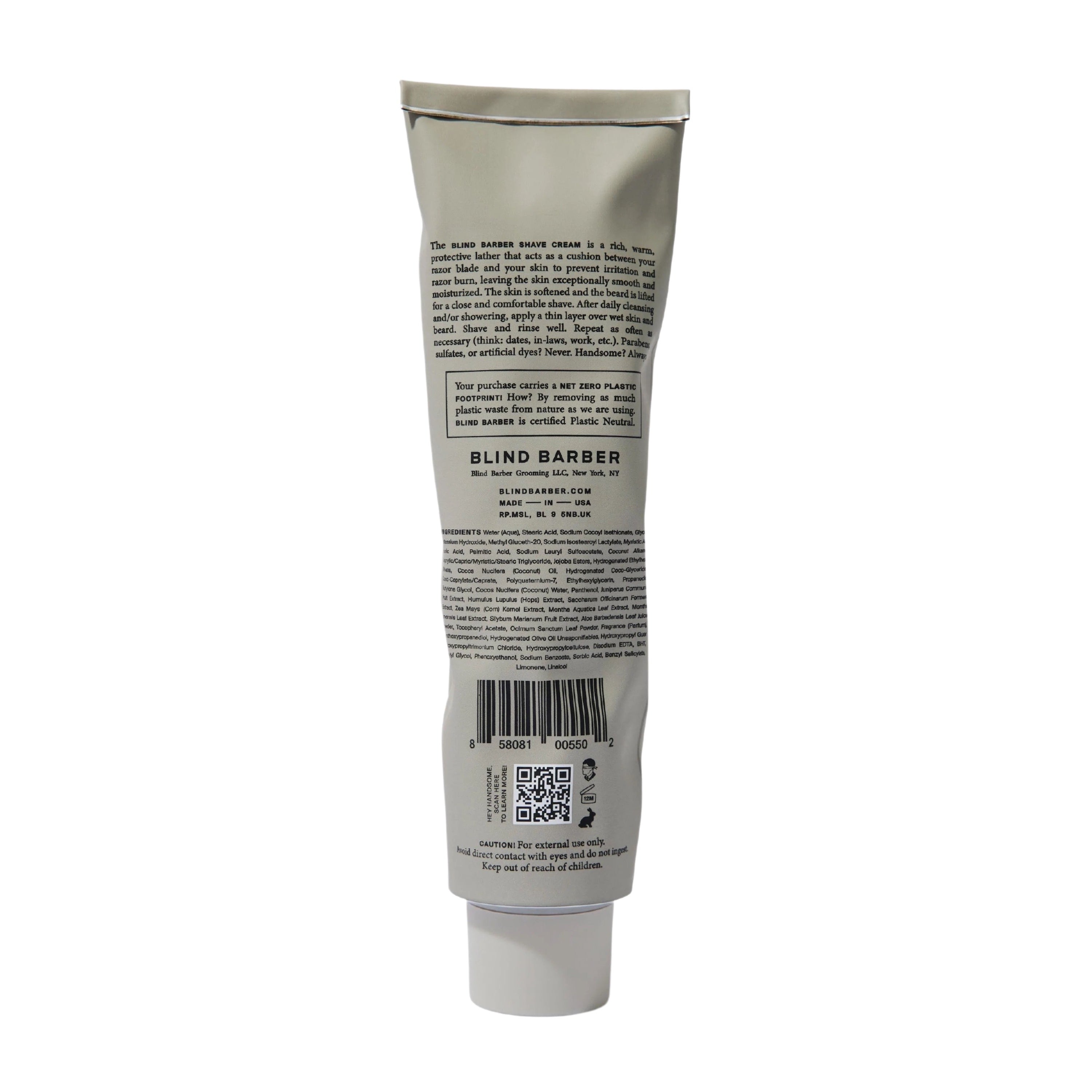 Blind Barber Watermint Gin Shave Cream