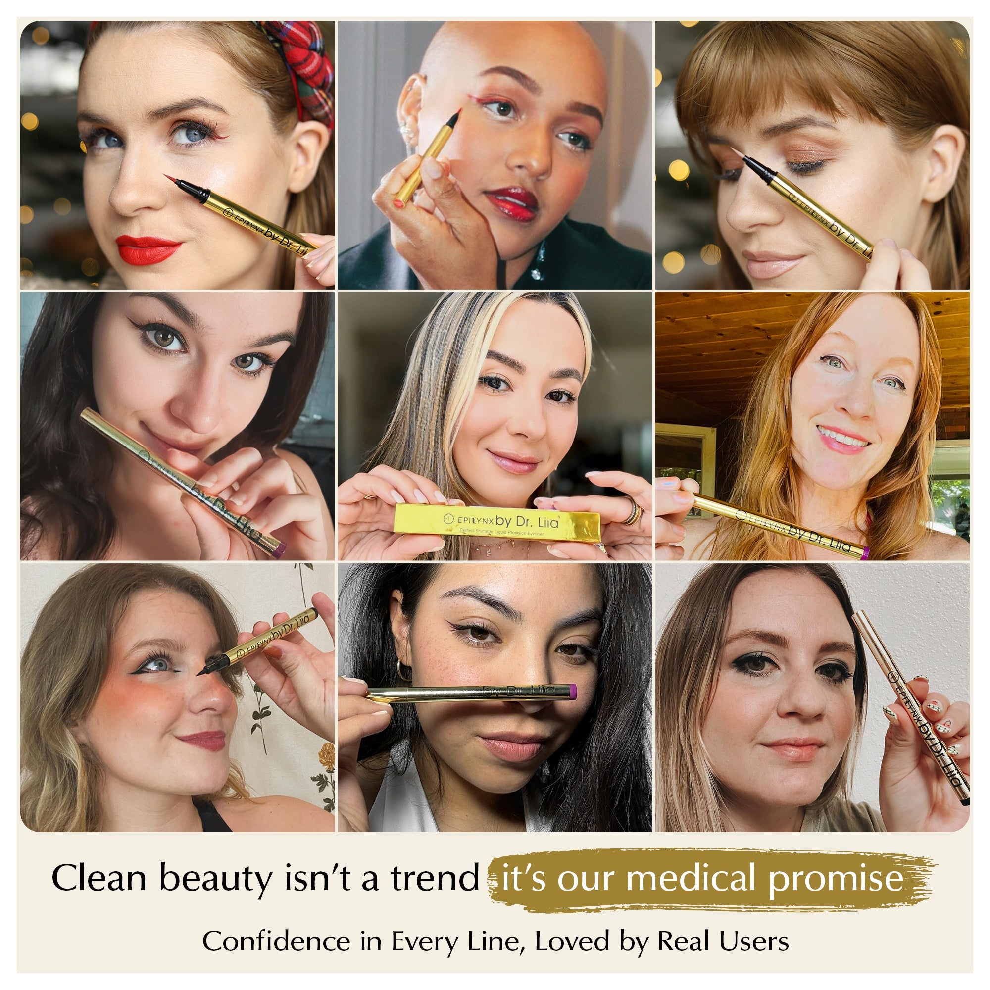 Waterproof Liquid Eyeliner Pen – Vegan, Gluten-Free, Smudge-Proof Precision in Matte & Shimmer Shades