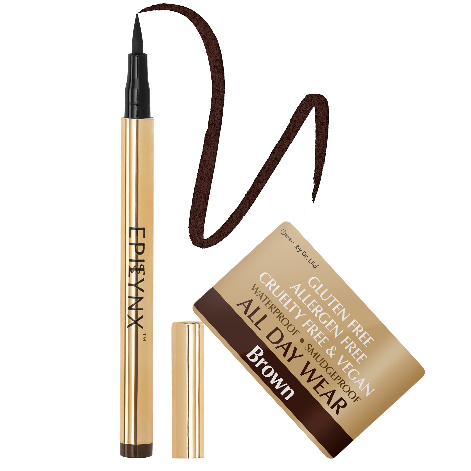 Waterproof Liquid Eyeliner Pen – Vegan, Gluten-Free, Smudge-Proof Precision in Matte & Shimmer Shades