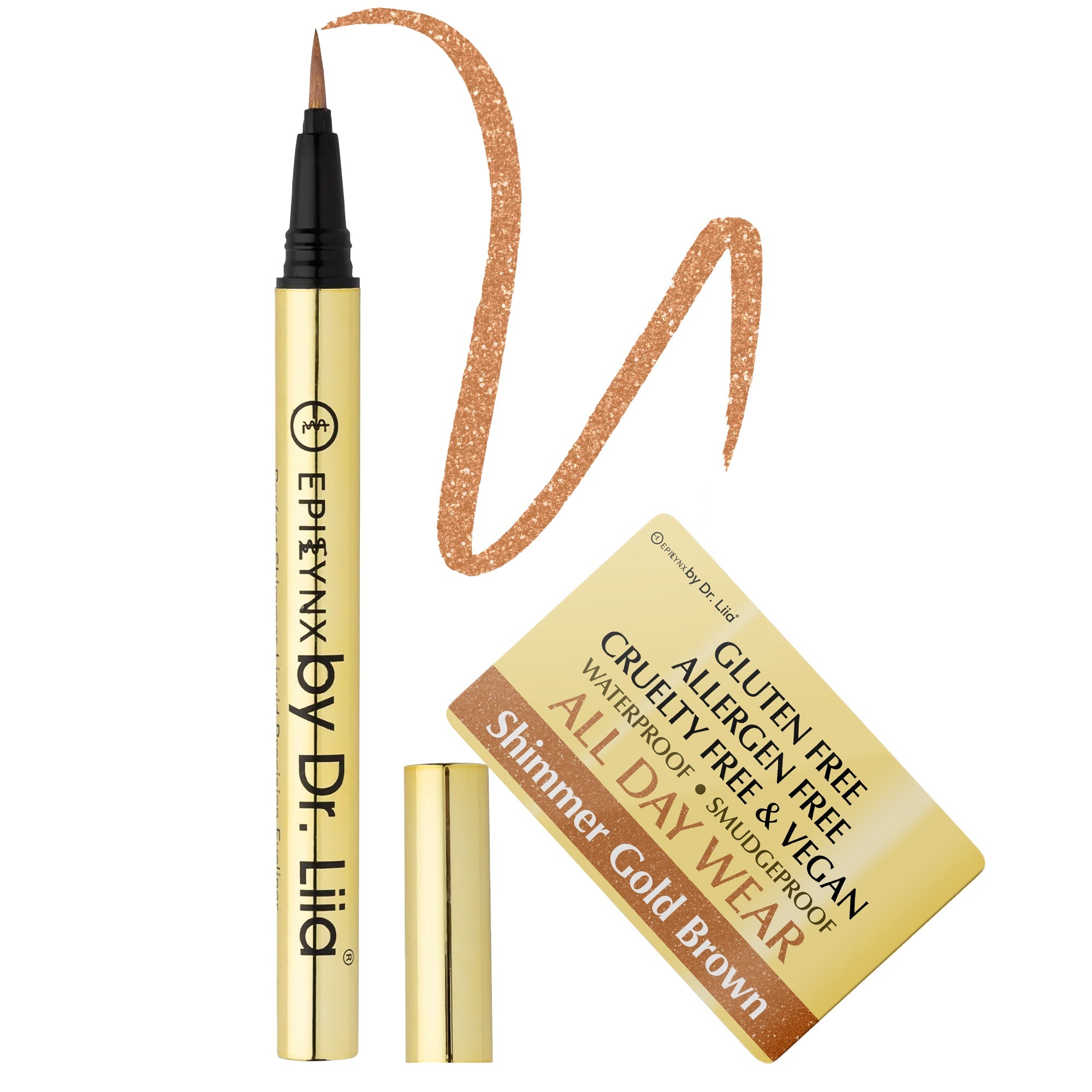 Waterproof Liquid Eyeliner Pen – Vegan, Gluten-Free, Smudge-Proof Precision in Matte & Shimmer Shades