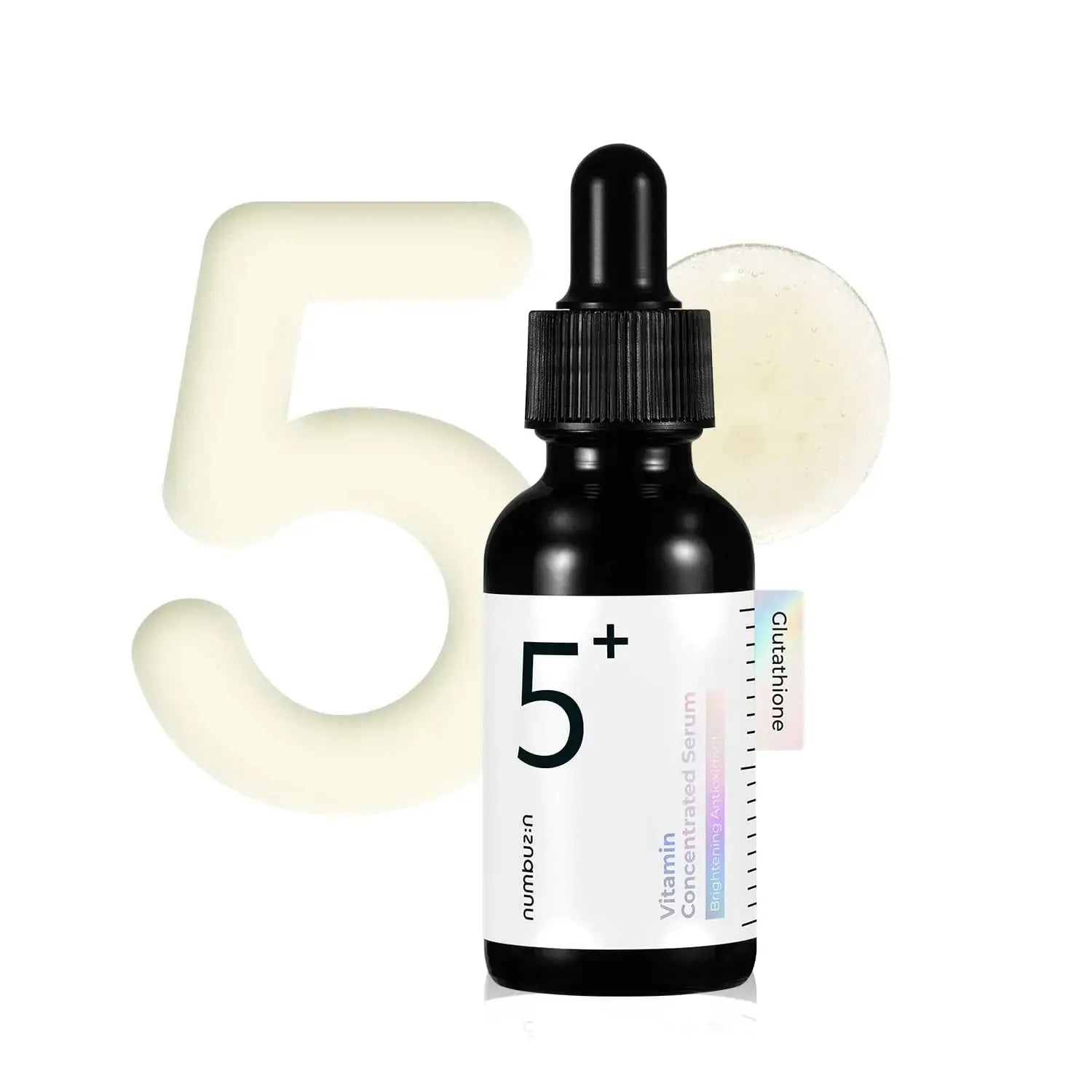 Numbuzin No.5+ Vitamin Concentrated Serum | Glutathione & Vitamin Serum, Radiant Skin, Korean Skin Care for Face