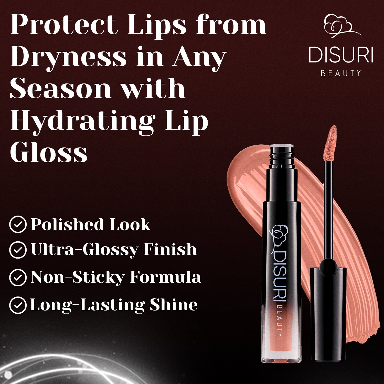 DISURI Beauty Glossy Blast Lip Gloss - Astoria