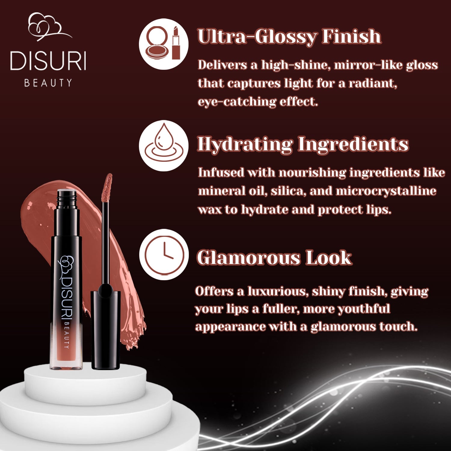 DISURI Beauty Glossy Blast Lip Gloss - Schnicker
