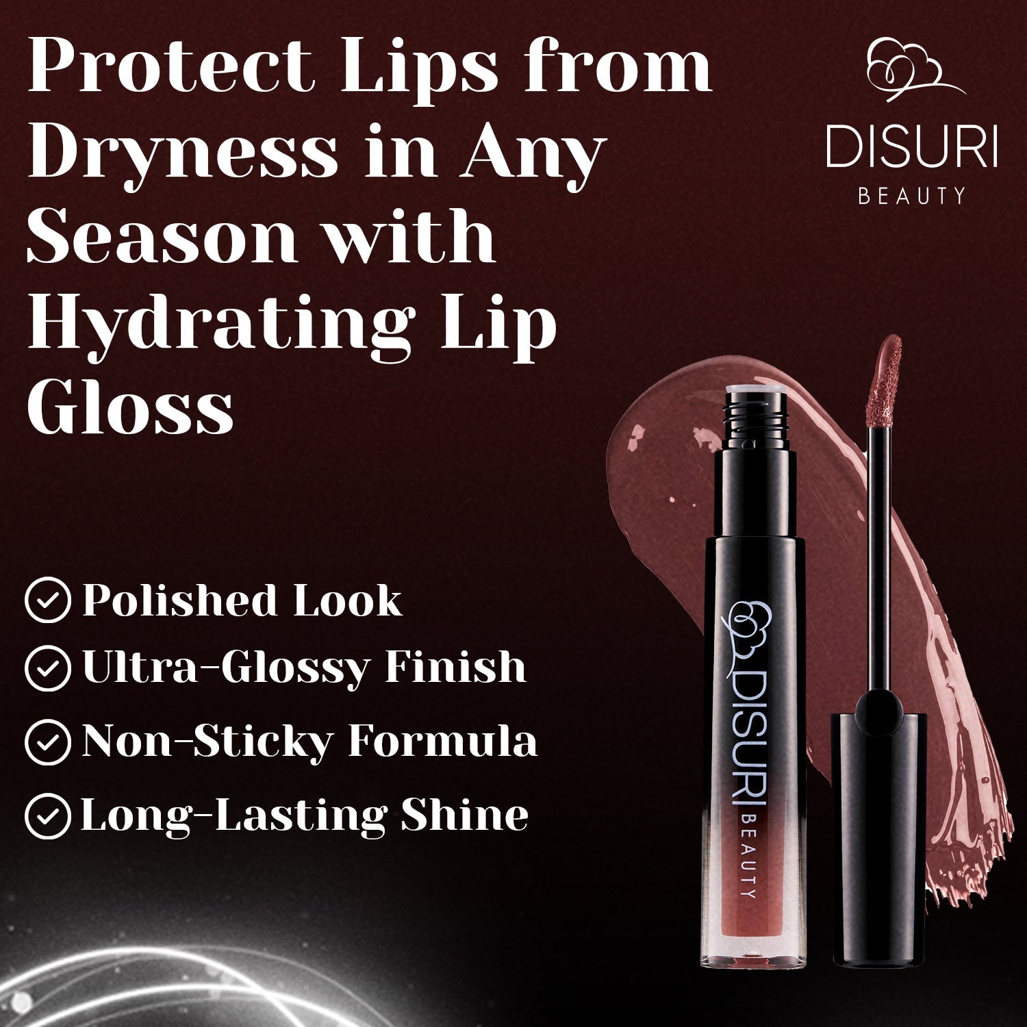 DISURI Beauty Glossy Blast Lip Gloss - Selena