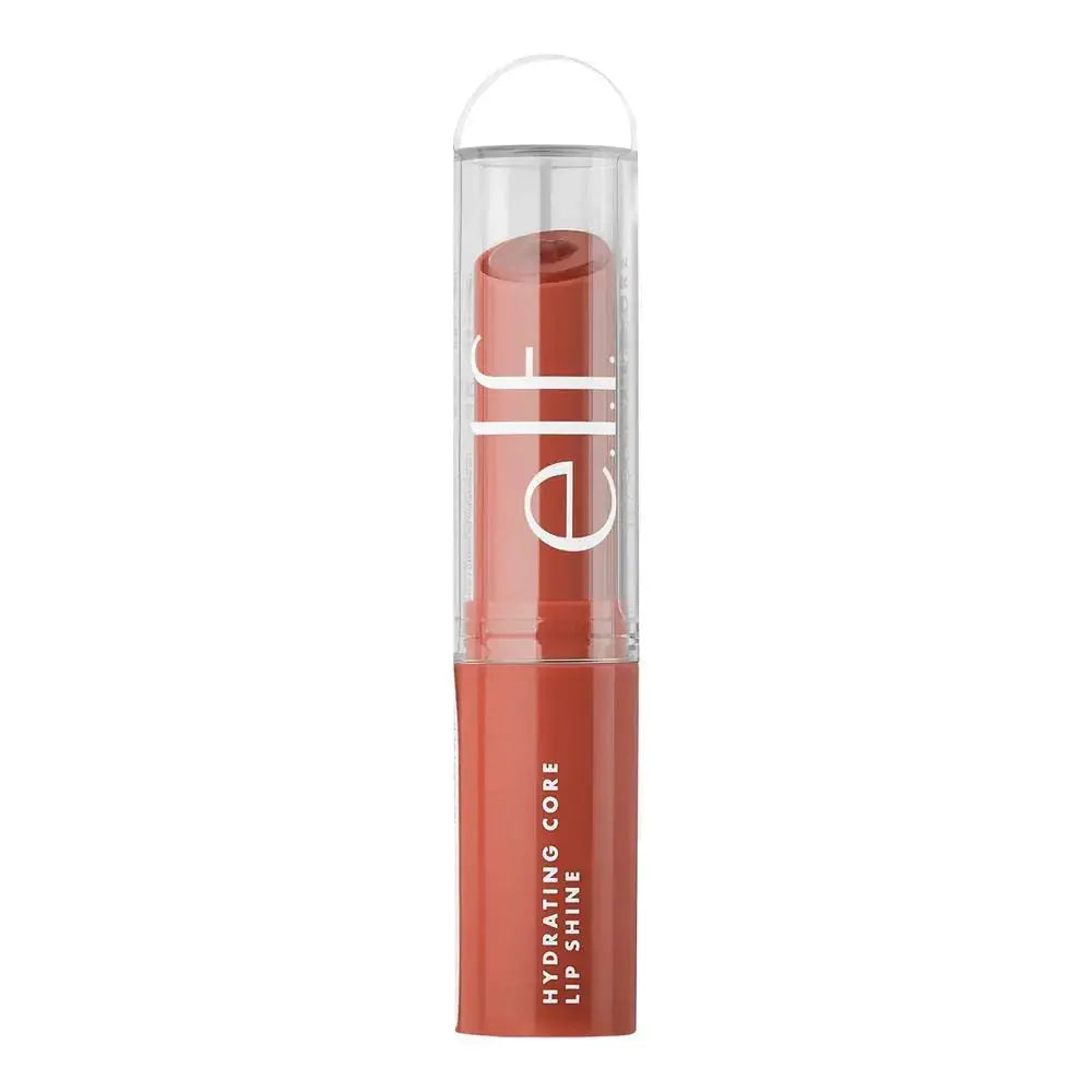 e.l.f. Hydrating Core Lip Shine, Conditioning & Nourishing Lip Balm, Sheer Color Tinted Chapstick, Cheery
