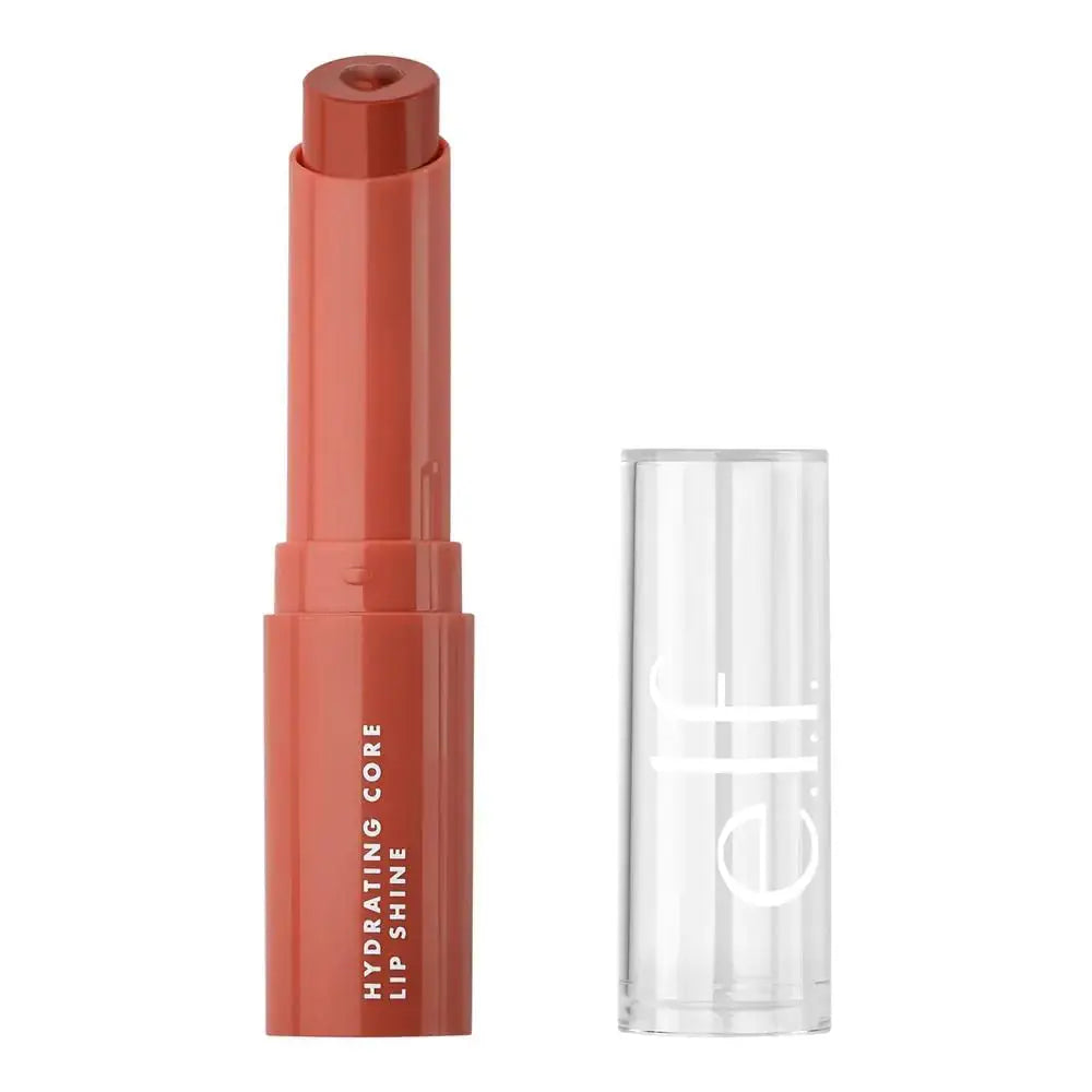 e.l.f. Hydrating Core Lip Shine, Conditioning & Nourishing Lip Balm, Sheer Color Tinted Chapstick, Cheery