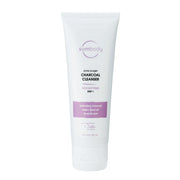 Charcoal cleanser bottle with pump dispenser for deep pore cleansing